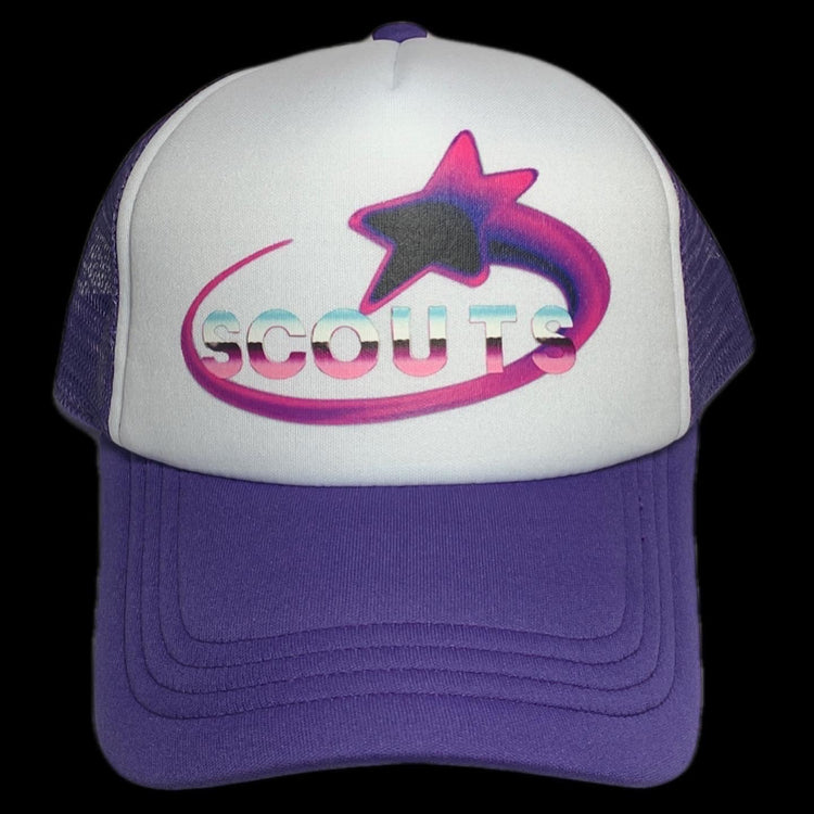 MADE BY SCOUTS PURPLE TRUCKER