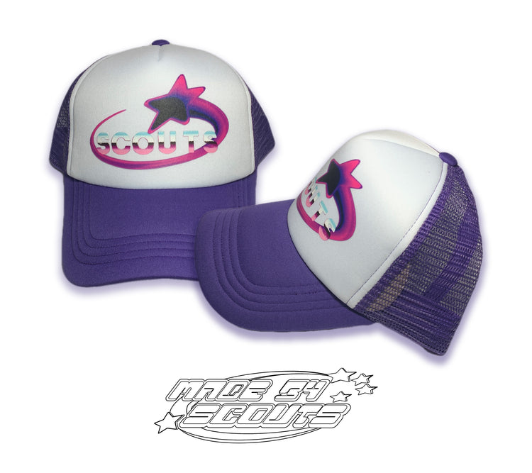 MADE BY SCOUTS PURPLE TRUCKER